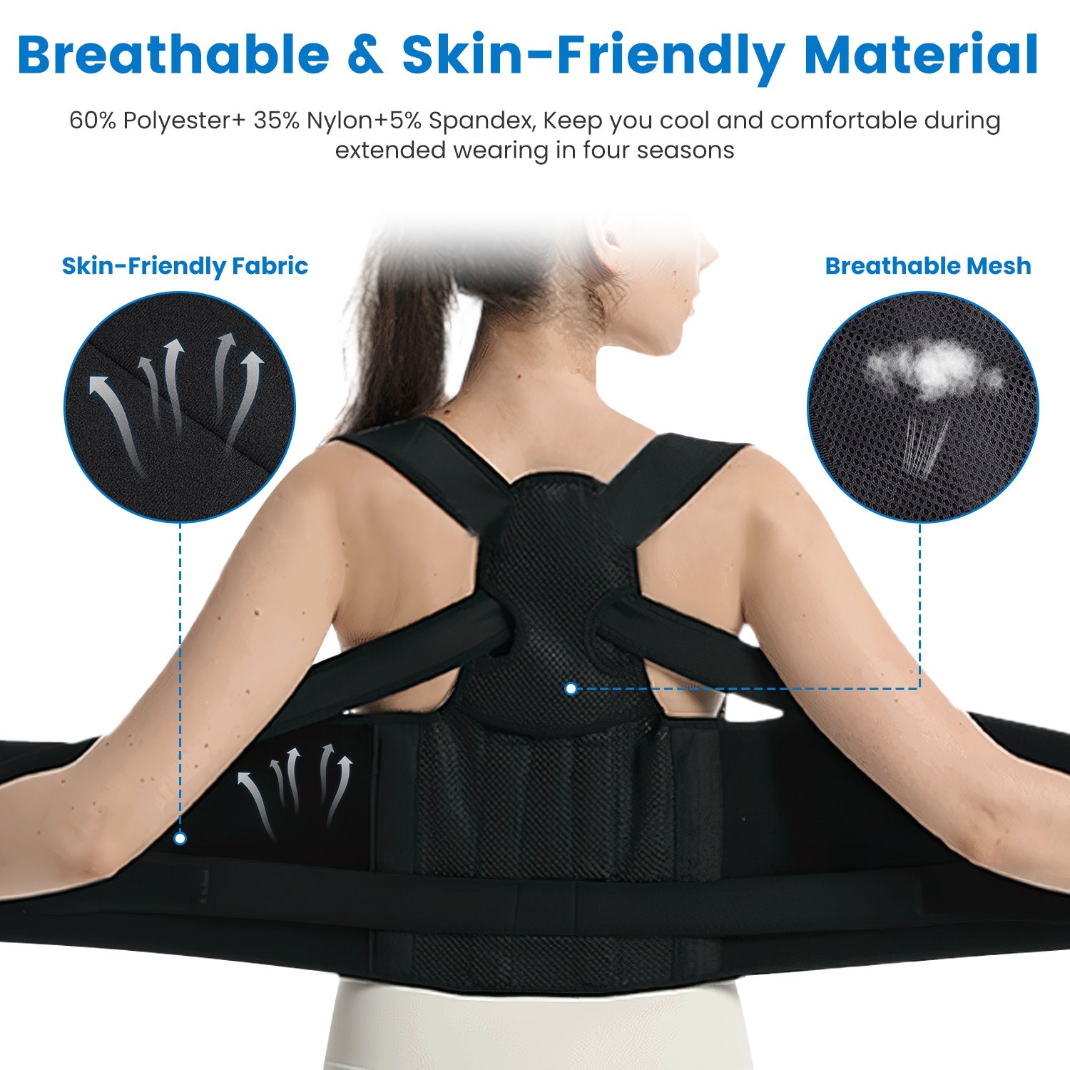 Orthopedic Posture Corrector for Everyday Back Support