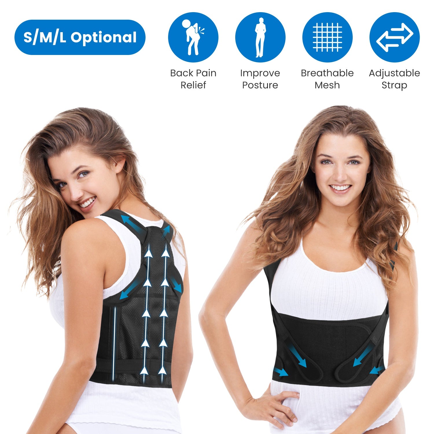 Orthopedic Posture Corrector for Everyday Back Support