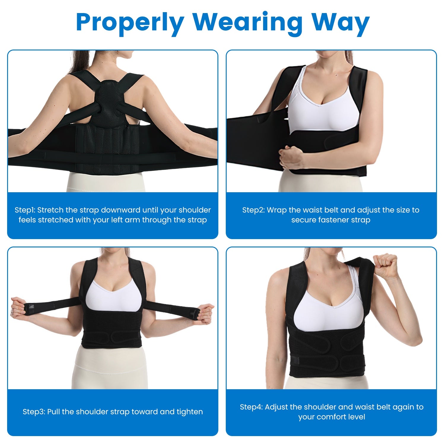 Orthopedic Posture Corrector for Everyday Back Support